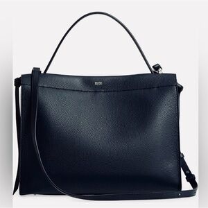 Hugo Boss Kaitlin Small Leather Tote, Black